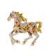 XSB185 - Diamond-Encrusted Cute Pony Brooch
